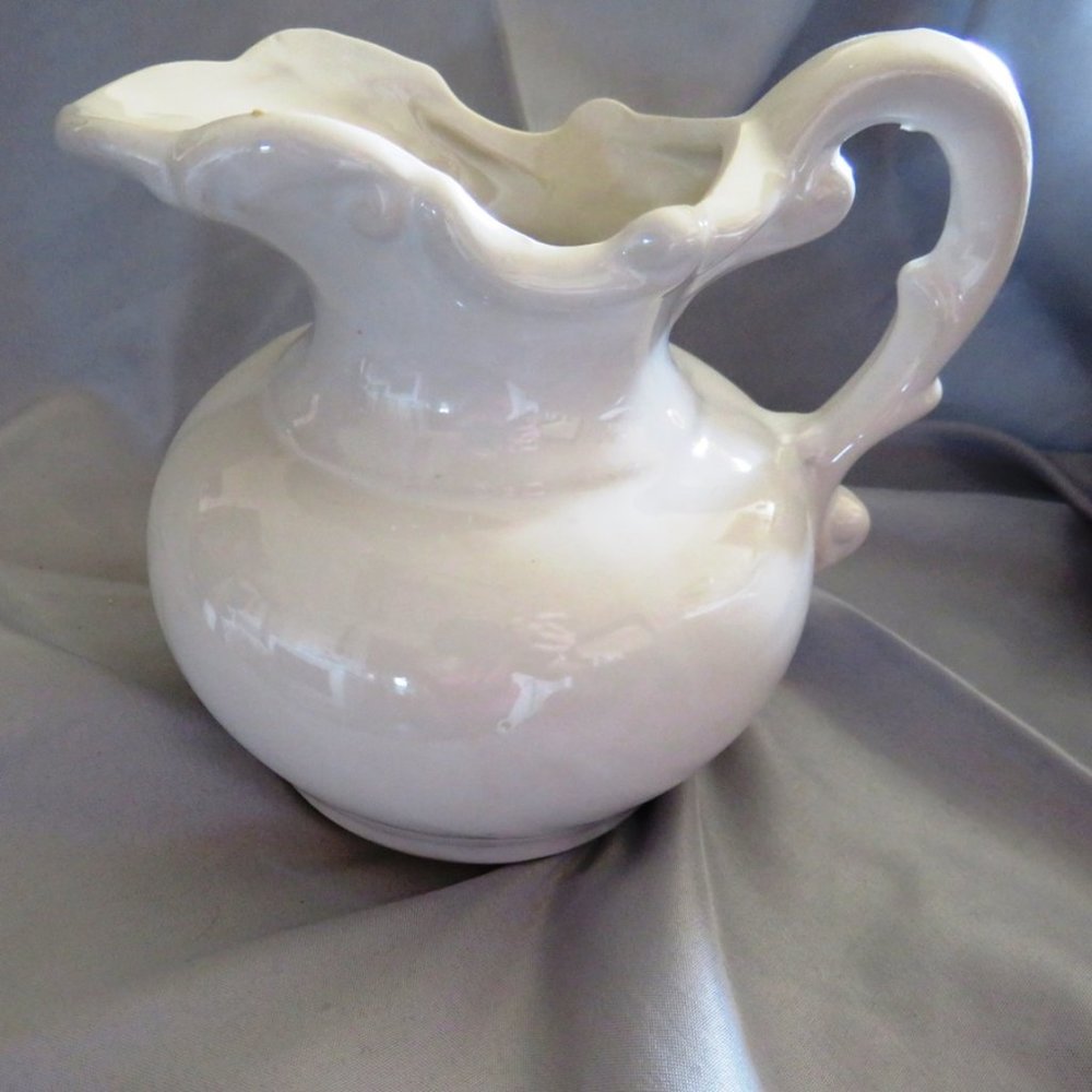 Vintage McCoy Sunflower Pottery Pitcher and Bowl - Picture 3 of 14